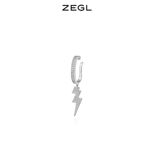 ZEGL设计师闪电十字架耳挂耳环女无耳洞耳夹简约冷淡风耳骨夹耳饰 商品图4