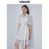 VIMAGE纬漫纪夏季新品显高显瘦镂空气质仙女裙中长款裙子连衣裙V1507136 商品缩略图1