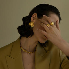 北京仓｜IVI-Signora-圆形 夹扣式 耳钉［美国设计师］