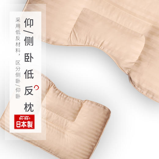 日本原装进口低反枕快眠低反弹枕舒适护颈侧卧型仰卧型单人颈椎枕 WHJC 商品图0