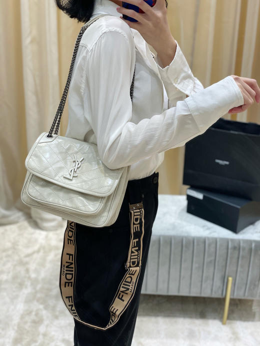 【原厂皮 NIKI】新版本（小号）-奶白色 商品图0