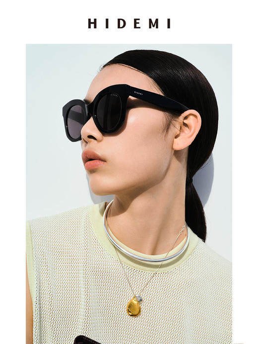 HIDEMI新品简约设计感黑色墨镜 商品图0