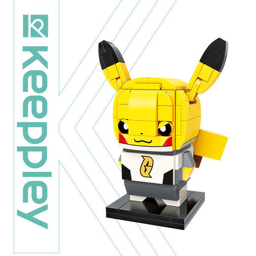 启蒙皮卡丘cos银河队拼装模型小精灵小颗粒拼插积木摆件玩具 商品图1