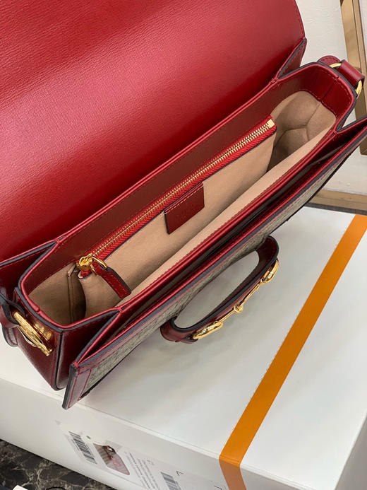 GUCCI 1955 Horsebit原厂皮-红色 商品图7