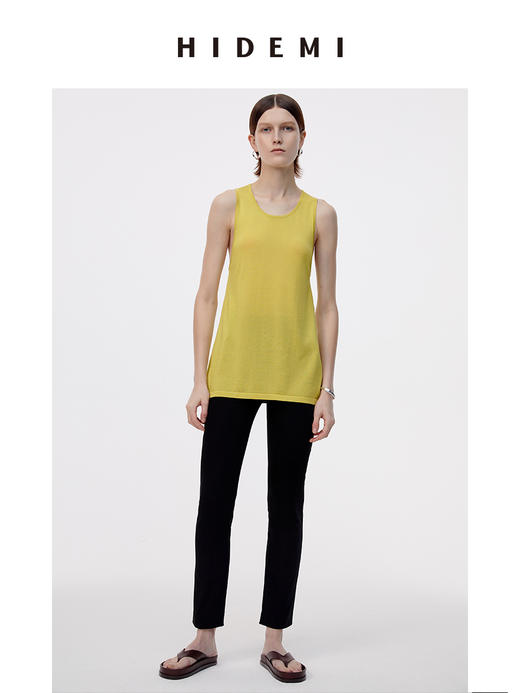 HIDEMI黑色微弹超显瘦九分神裤 商品图3