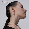 ZENGLIU高级感蝴蝶结耳钉女气质长款流苏耳环轻奢耳饰2021年新款 商品缩略图2