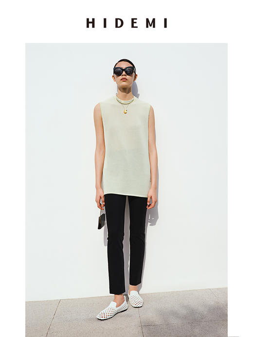 HIDEMI黑色微弹超显瘦九分神裤 商品图2