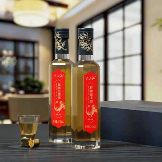 大三湘山茶油特级鲜榨有机茶油商务礼盒装 245ml*2 商品图1
