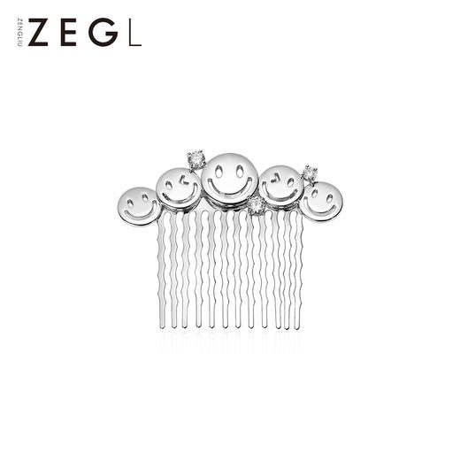 ZEGL设计师笑脸发梳插梳盘发气质发卡女韩版头饰复古时尚网红发饰 商品图0