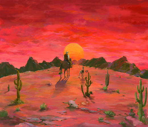 The Insane Artists  西部往事 NO.8647 /A 真丝人丝 商品图0