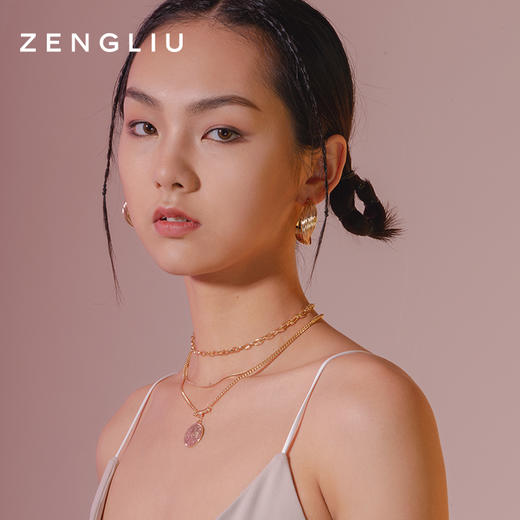 ZENGLIU法式圆环耳钉女韩版潮ins简约冷淡风耳环气质时尚网红耳饰 商品图4