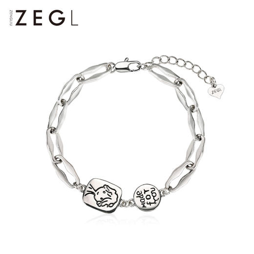 ZENGLIU复古漫画风链条手链女ins小众设计冷淡风韩版潮网红手饰品 商品图0