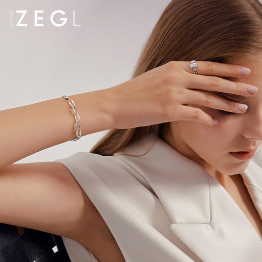 ZENGLIU复古漫画风链条手链女ins小众设计冷淡风韩版潮网红手饰品 商品图2