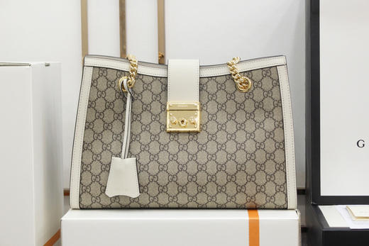 #原厂正品皮#Padlock系列-白色大号 商品图1