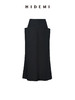 HIDEMI黑色简约大口袋设计感半身A字长裙 商品缩略图1