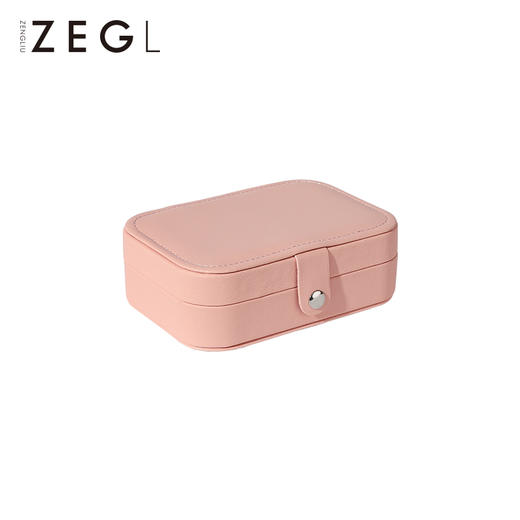 ZEGL简约首饰盒小精致ins风便携项链盒耳饰盒戒指耳环饰品收纳盒 商品图4