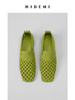 HIDEMI经典方头编织镂空小羊皮平底鞋 商品缩略图5