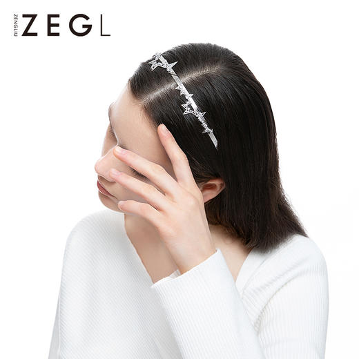 ZEGL设计师星星发箍女韩国森系气质百搭外出压发头箍甜美网红发饰 商品图1