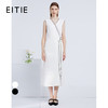 EITIE爱特爱夏季新款时尚通勤简约显瘦V领无袖收腰长款连衣裙6207987 商品缩略图0