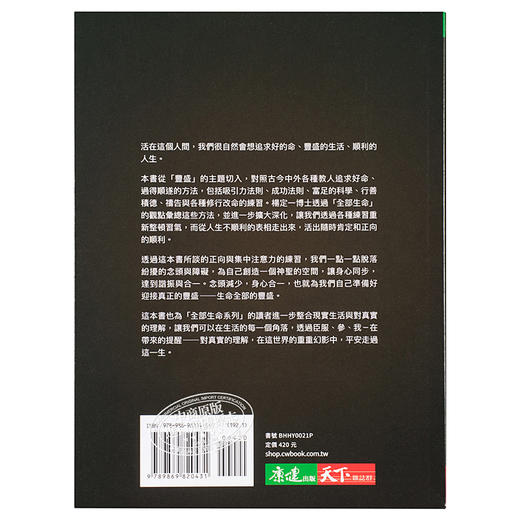 【中商原版】丰盛 港台原版 杨定一 天下生活 心灵成长 励志 商品图1
