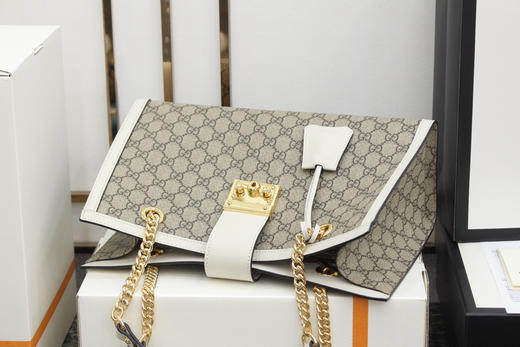 #原厂正品皮#Padlock系列-白色大号 商品图6