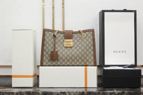 #原厂正品皮#Padlock系列-棕色大号