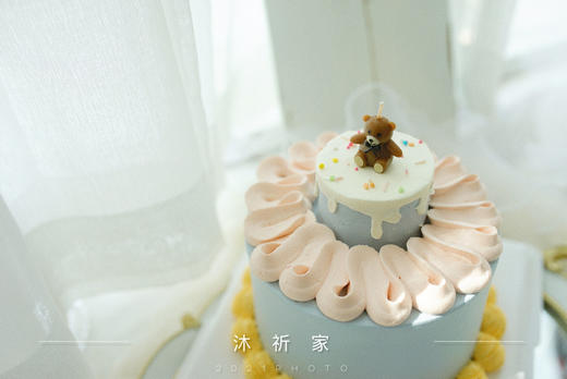 复古裱花小熊小双层 商品图0