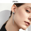 ZEGL设计师星星耳钉女流苏耳环长款气质925银针耳饰2021年新款潮 商品缩略图1
