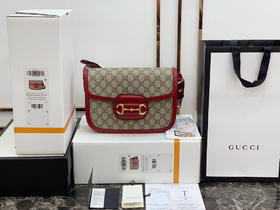 GUCCI 1955 Horsebit原厂皮-红色