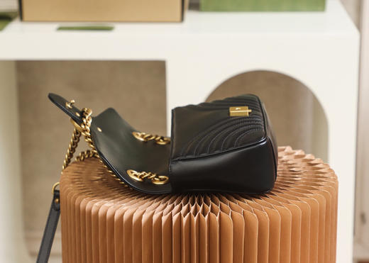 𝙂 𝙂 𝙈𝙖𝙧𝙢𝙤𝙣𝙩升级版【复古怀旧五金】正品皮-黑色26 商品图6