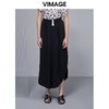VIMAGE纬漫纪女装夏款新品时尚通勤开叉显腿长高腰阔腿裤V1505118 商品缩略图0