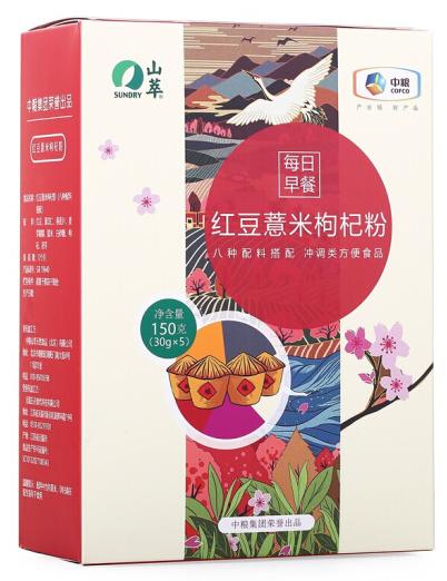 中粮山萃红豆薏米枸杞粉150g 商品图0