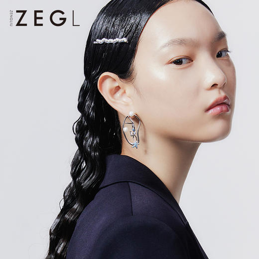 ZENGLIU设计师少女耳环韩国气质海星耳钉女设计感耳饰2021年新款 商品图1