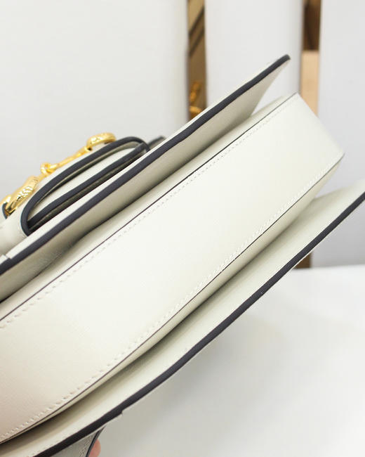 GUCCI 1955 Horsebit原厂皮-白色 商品图5