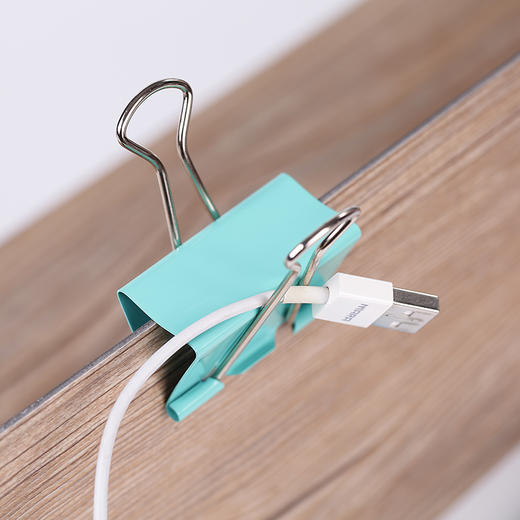 齐心彩色长尾票夹6#/15MM/B3636(60G个/筒) 商品图3