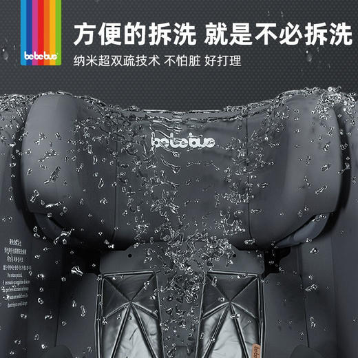 bebebus 安全座椅汽车用0-6岁婴儿宝宝车载儿童座椅isofix360度旋转天文家 碳纤红 商品图2