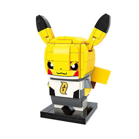 启蒙皮卡丘cos银河队拼装模型小精灵小颗粒拼插积木摆件玩具