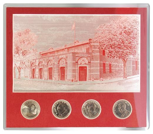 辉煌中华崛起办公室银色摆件（套） 商品图0