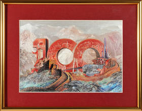 辉煌银典办公室银色摆件（套）