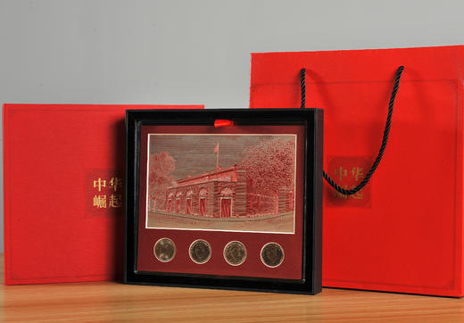 辉煌中华崛起办公室银色摆件（套） 商品图1