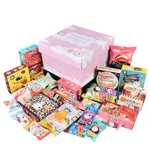 【食品酒水】多尔猫组合一整箱超大吃货混装儿童猪饲料零食大礼包 商品图0