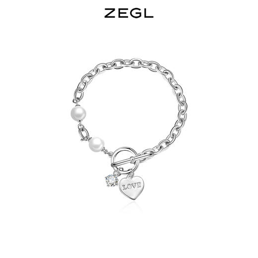ZEGL爱心ot扣甜酷手链女ins小众设计复古冷淡风个性气质手饰配饰 商品图1