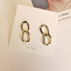 【链条耳坠】S925银耳钉女欧美圆圈通勤几何复古耳环耳饰时尚饰品 商品缩略图0