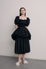 Puff-Sleeve Tiered Dress suit 商品缩略图1