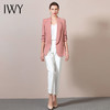 IWY/粉色西装套装女短袖职业装时尚气质面试通勤正装修身工作西服
212061C1+212072P1（粉） 商品缩略图2