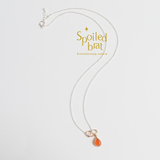 spoiledbrat jewelry小咸水面包金银配彩色宝石项链 商品图5
