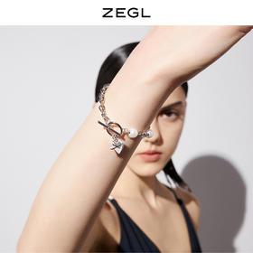 ZEGL爱心ot扣甜酷手链女ins小众设计复古冷淡风个性气质手饰配饰
