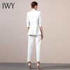IWY/白色女西装套装短袖职业装时尚气质面试通勤正装修身工作西服
212061C1+212072P1（白） 商品缩略图3