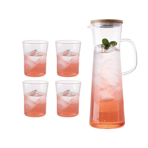 【多样屋专柜】多样屋竹风玻璃水具组－1100ml 商品图2