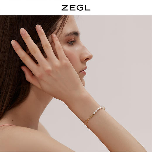 ZEGL设计师巴洛克淡水珍珠手链女夏ins小众设计冷淡风手饰品配饰 商品图1